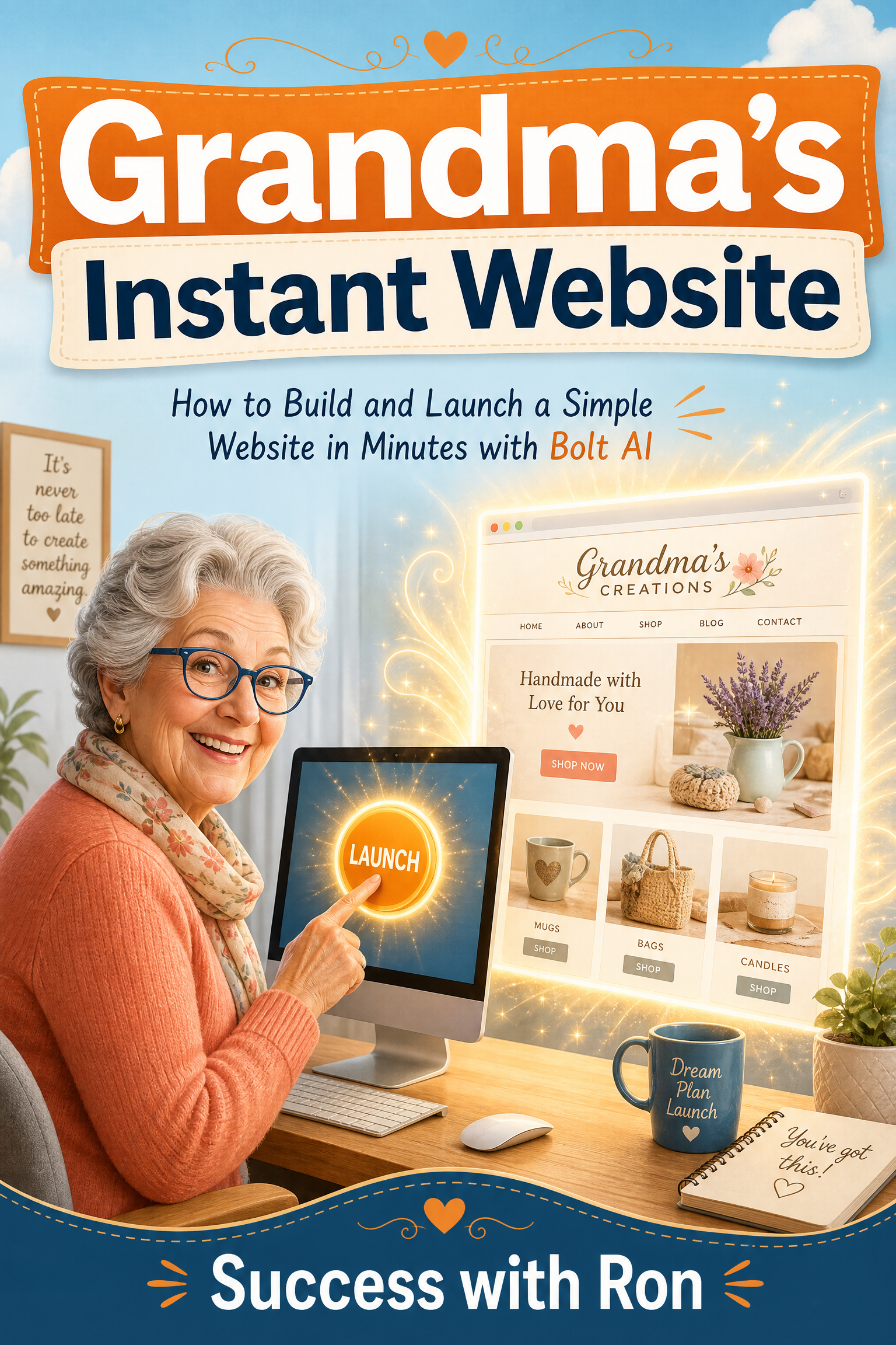 Grandma's Instant Website: How to Build a Professional Website in One Day Using Bolt