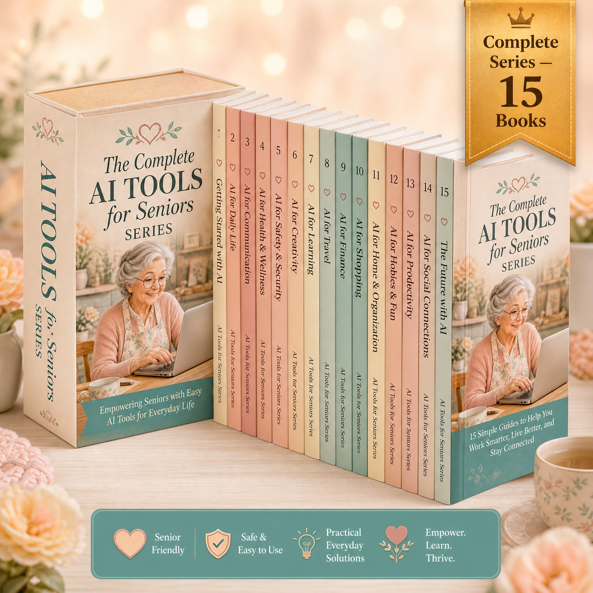 The Complete AI Tools for Seniors Series (15-Book Bundle)